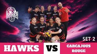 Hawks vs Carcajous Rouge  Set 2 – Semifinal [upl. by Dicks]