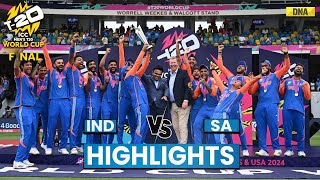 India Vs South Africa Highlights India Become Champions Of T20 World Cup 2024 Beat SA By 7 Runs [upl. by Eizeerb]