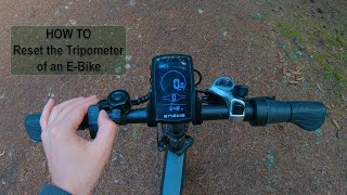 How to Reset the Tripometer of Your EBike  Clearing a Trip Meter of an Engwe Electric Bike [upl. by Schwejda903]