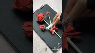 DIY ROSE GIFT with PAPER 💗✨youtubeshorts diy rose rosé [upl. by Hamnet]