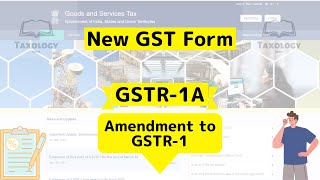 New Form GSTR1A [upl. by Yrkcaz203]