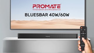 PROMATE Wireless 40W60W Bluetooth SoundBar [upl. by Lleryt]