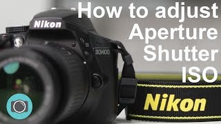 Nikon tips  how to adjust shutter aperture and ISO [upl. by Orman544]