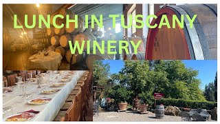 LUNCH AT WINERY SAN GIMIGNANO  ITALY TRAVEL SERIES [upl. by Solohcin239]