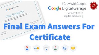 Google Fundamentals of digital marketing  26 Modules  Final Exam Answers [upl. by Nalid]