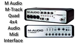 maudio mtrack quadm audio quadaudio Interface [upl. by Ailic]