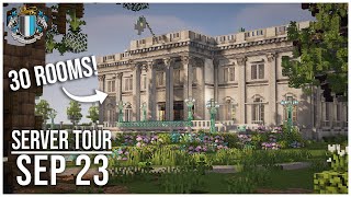 Beautiful Minecraft Builds You Have To See  Server Update Tour [upl. by Stormi76]