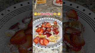 Waffles 🧇 recipe viralshort postres viralvideo coffee recetasdepostres postrefacil waffle [upl. by Nenad346]