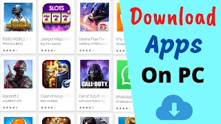 How to download games and apps from Playstore in PC [upl. by Jamaal]