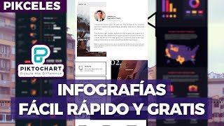 Cómo crear infografías fácil rápido y gratis  Pikceles con Keyframe [upl. by Tersina]