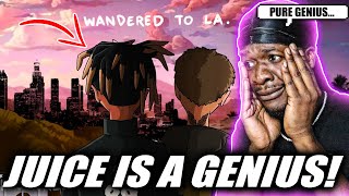 JUICE IS A GENIUS  Juice WRLD amp Justin Bieber  Wandered To LA Official Audio REACTION [upl. by Ertemed233]