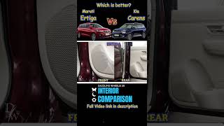 Ertiga Vs Carens Comparison  Interior [upl. by Diane-Marie]