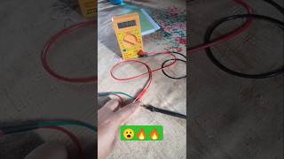 Voltage of Lithium ion battery shorts experiment viralvideo [upl. by Annaillil]