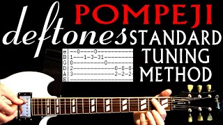 Deftones Pompeji Standard Tuning Method Guitar Lesson  Guitar Tabs  Guitar Chords  Guitar Cover [upl. by Ostler]