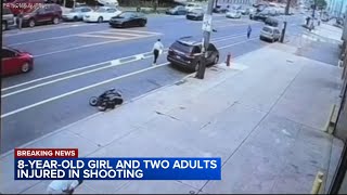 Video captures scooter rider wanted for shooting child and two others after Philadelphia crash [upl. by Moreen]