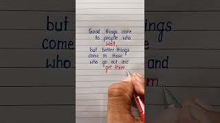 Motivational Thoughts With Neat And Clean Handwriting ।। How To Write Good Handwriting ।। ❤️❤️❤️ [upl. by Yenwat]