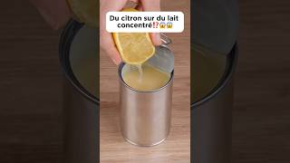 Du citron sur du lait concentré⁉️😱😱 cooking recette delicious milk lemon découverte pourtoi [upl. by Damian958]