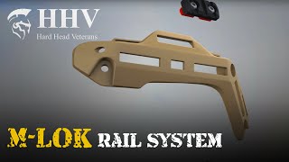 Ballistic Helmet ATE MLOK Rail System [upl. by Niwrud150]