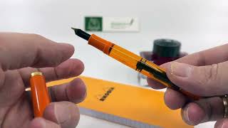 A Look At The Pelikan M200 Orange Delight Special Edition Fountain Pen 2024 [upl. by Anawait61]