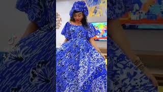 TRÈS BELLE TENUE AFRICAINE DE ROBE LONGUE 2024 WAXPAGNE AFRICAN CASUAL DRESS ANKARA GOWN 24 [upl. by Mona]