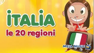 Geografia  Italia le 20 regioni MelaEducational [upl. by Nitniuq798]