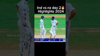 Ind Vs Nz Test Day 2 Highlights 2024 🎆 shorts cricketshorts cricket [upl. by Naarah81]