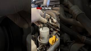 Tech Tech Tip Of Day Downward Oil Filter Removal To Stay Clean tips mechanic clean [upl. by Rog255]