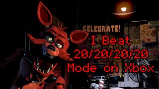 I Beat 420 Mode in FNaF 1 on Xbox [upl. by Irelav]