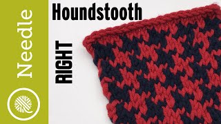 How to Knit Houndstooth  Fair Isle [upl. by Deni]