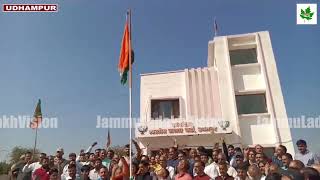 BJP celebrated the occasion of Accession Day by hoisting Tiranga at Udhampurs Party office [upl. by Obeded]