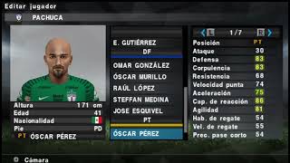 La Plantilla del Pachuca en el PES LIBERTADORES 2018 V30 PSP PPSSPP [upl. by Ottilie]