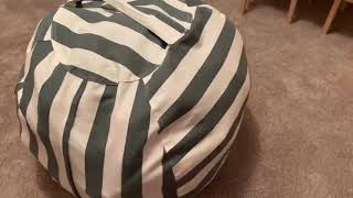 WEKAPO Stuffed Animal Storage Bean Bag Chair Cover Review [upl. by Anassor]