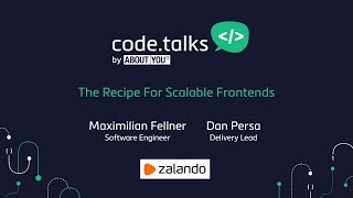 codetalks 2017  The Recipe For Scalable Frontends Zalando [upl. by Elyrpa]