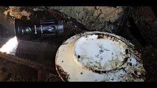 Exploring German WW2 tunnel and Olight X7R Marauder finds artifacts [upl. by Ahseit143]