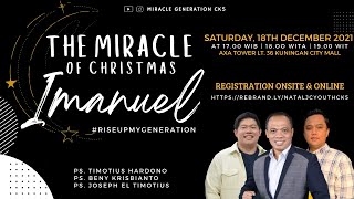 THE MIRACLE OF CHRISTMAS  IMANUEL  18 DECEMBER 2021  JC YOUTH CHRISTMAS CELEBRATION [upl. by Klinger]