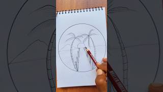 Landscape drawing art shorts [upl. by Airekal]