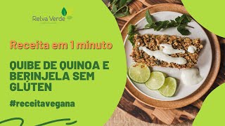 Quibe de Quinoa e Berinjela com Passo a passo  Receita Fácil e Barata  Quibe sem glúten e vegano [upl. by Lirva]