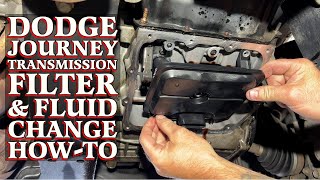 Dodge Journey Transmission Filter and Fluid Change HowTo [upl. by Champagne]