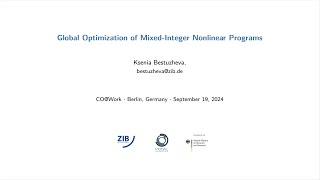 Global Optimization of Mixed Integer Nonlinear Programs [upl. by Tegdirb816]