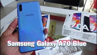 Unboxing Samsung Galaxy A70 Blue color [upl. by Oakes]