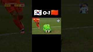 U20 South Korea vs China football match [upl. by Repsaj]