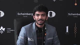 Postgame Press Conference with Gukesh  Round 2  FIDE Candidates [upl. by Spencer]