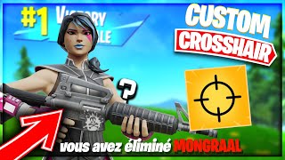 Comment AVOIR un CROSSHAIR personnalisé dans FORTNITE  Utilisé par les pros [upl. by Bena]