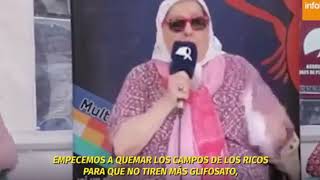 Hebe de Bonafini quotQuememos los campos con SOJA si siguen tirando glifosatoquot [upl. by Reteip57]