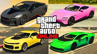 TOP 5 FASTEST CARS IN GTA ONLINE UPDATED SEPTEMBER 2024 [upl. by Akedijn]