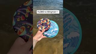 FLOBO vs Wingman Which is better for the water 👀 wingman FLOBO waboba wingmandisc frisbee [upl. by Veronique391]