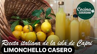 🍋Vera Ricetta Originale de Limoncello 🍋 DE CAPRI A TU MESA [upl. by Sidnala]