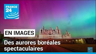 Tempête solaire quotextrêmequot et aurores boréales spectaculaires • FRANCE 24 [upl. by Gnohp]