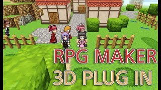 RPG MAKER MV 3D Plugin 맵을3D로 만드는 플러그인 테스트영상 [upl. by Nezam]