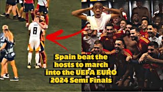 Spain Vs Germany  Behind the scenes ❤️  euro 2024 🥰 [upl. by Wina]